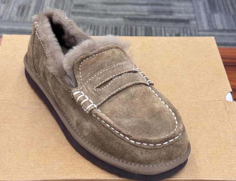 Stitched Moccasin Loafer Sheepskin Boots